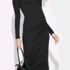Elegant Black Long Sleeve Dress